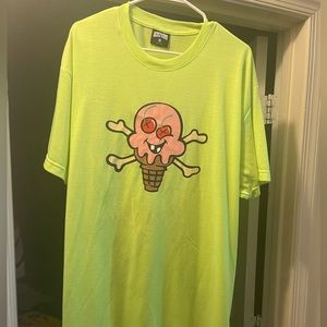 Ice cream classic T shirt Lime green sz 2x Billionaire boys club GREAT CONDITION